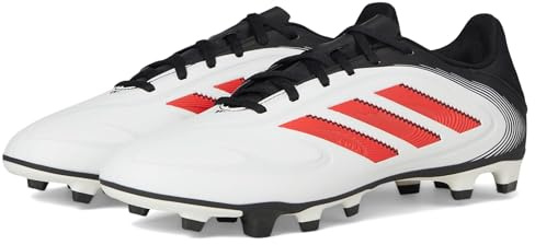 adidas Unisex Copa Pure 3 Club Firm Multi Ground Sneaker, White/Lucid Red/Black, 11 US Men