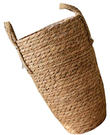KONTONTY Cesta Tejida Maceta Decorativa Plantas y Flores para Hecha a Mano | Estilo Nórdico Rústico, Diseño Elegante y Ornamental, Uso en Hogar u Oficina, Formato Grande Variación de Medidas