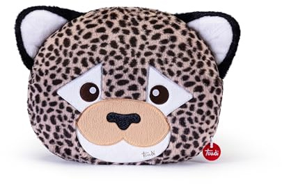 Trudi Cuscino Leopardo cuscini di peluche da arredo decorativi animali, regalo di compleanno | 32x38x9cm taglia M | Pillows | modello 28097