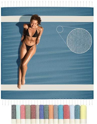 Flora Furora Saunahandtuch Saunatuch XXL 200x200 cm groß, Hamamtuch Damen + Herren: lang, platzsparend, leicht | Sauna Handtuch, Wellness Spa Tuch, Saunakilt Zubehör | Fouta Hamam Badetuch