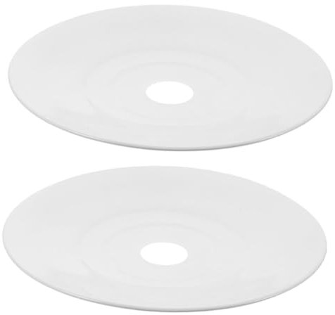 Cabilock 2pcs Round Lampshade Diffuser Shell Cover for Ceiling Lamps Glare Protection Suitable for Chandeliers and Factory Lighting