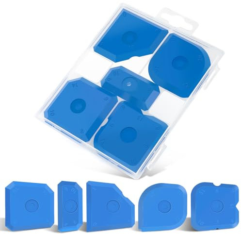 5 Stück Fugenglätter Silikon，Silikon Abzieher Fugen，Fugen Glätter Werkzeug，Fugenabzieher Set zum Verkleben von Fliesenfugen