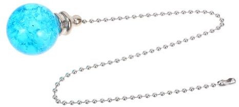 ULTECHNOVO 2piezas Colgante De Cadena De Araña Vintage Extensión Para Ventilador De Techo Adorno De Baño Inodoro Cadena Decorativa Bola De Cristal Extensor De Luz