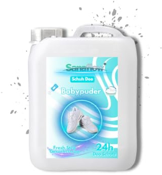 5L Schuh Deo Babypuder – Frischekick für Ihre Schuhe! Geruchsstopp & Schweißgeruch-Entferner für langanhaltende Frische