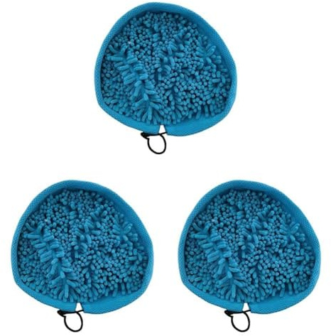 Panno triangolare lavabile in microfibra corallo per pulitori a vapore, confezione da 3, per universale per scopa a vapore a testa triangolare