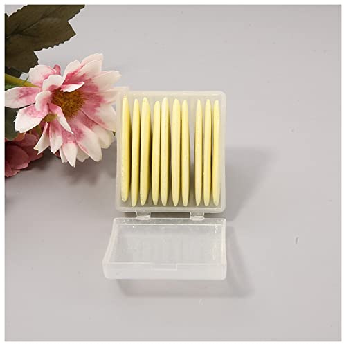 SHUOCONG 10Pcs Colorful Erasable Tailors Chalk Fabric Sewing Marker Clothing Pattern DIY Tool Needlework Accessories(Yellow)