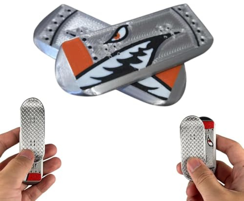 Natwo Magnetic Mini Fingerboard,3D Printed Fingerboard Obstacles,Portable Tiny Skateboard Desk Toy,Fun Fidget Toys for Adults,Youth Teens