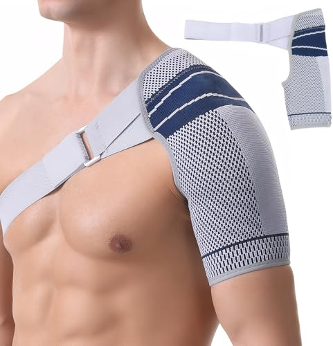 Eniyou Epaule Droite Gauche Femme Attelle Epauliere Attelle Epaule Gauche Droite Homme Conception Ajustable Confortable Et Légère Idéale Pour Soulager Les Douleurs Et Les Blessures Liées Au Sport