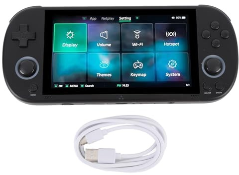 EIMSOAH Console di Gioco retrò Portatile, Schermo IPS da 4,96 Pollici 720x1280 28 Emulatori Batteria da 5000 MAh, con Lettore Multimediale Moonlight Lettore di Schede USB per (#3)
