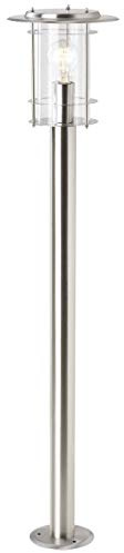 Brilliant Lampe York Außenstandleuchte edelstahl | 1x A60, E27, 40W, geeignet für Normallampen (nicht enthalten) | IP-Schutzart: 44 - spritzwassergeschützt