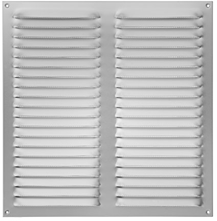 Upmann Wetterschutzgitter Alu 300x150 weiß mit Fliegenschutz, 1 Stück, 54613
