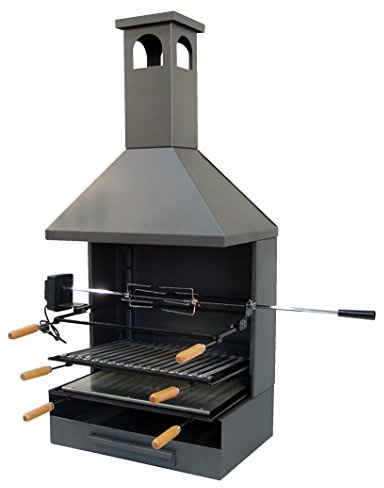 IMEX EL ZORRO 71557 - Cajón Chimenea c/Parrilla, Plancha y Kit 72x40x135 cms.