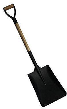 Sini Brico - Pala Cuadrada con Mango de Madera