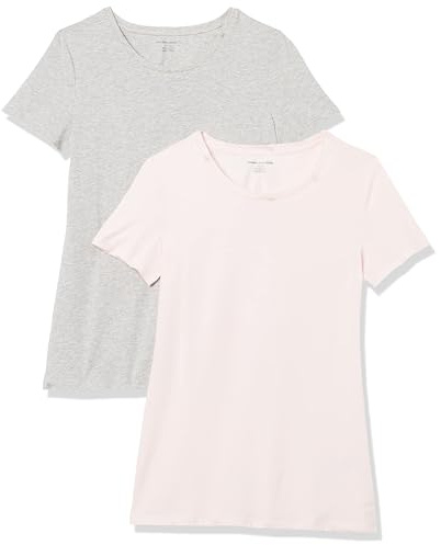 Amazon Essentials Women's Regular-Fit Short-Sleeve Crewneck T-Shirt, Multipacks