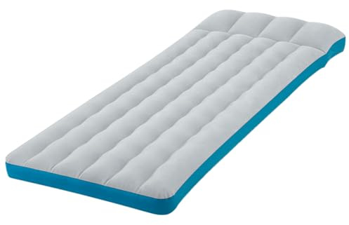 INTEX Camping Matratze für 1 Person mit Kopfkissen (72×189×20 cm) max. 136 KG – Gästebett aufblasbares Bett Camping Isomatte, robustes Vinyl