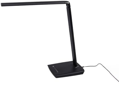 Lindby LED Tischlampe Kunomit USB Anschluss dimmbar (Modern) in Schwarz (1 flammig,) - Tischleuchte Schreibtischlampe Nachttischlampe Arbeitszimmerleuchte