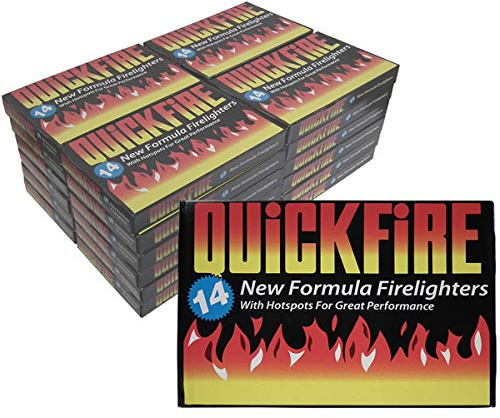 Quickfire Fire Lighters Firelighters Bulk Pack Hotspots Burners BBQ COAL LIGHTERS WOOD BURNERS (7)