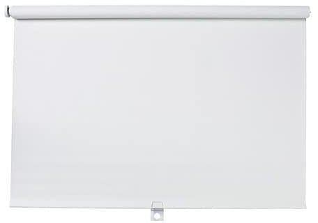 Thermal Insulated Blackout Fabric Roller Blinds, Easy Fit Room Darkening Shades Fittings Included White (Width 60cm x Length 165cm, Thermal Blackout, White) (BK004)