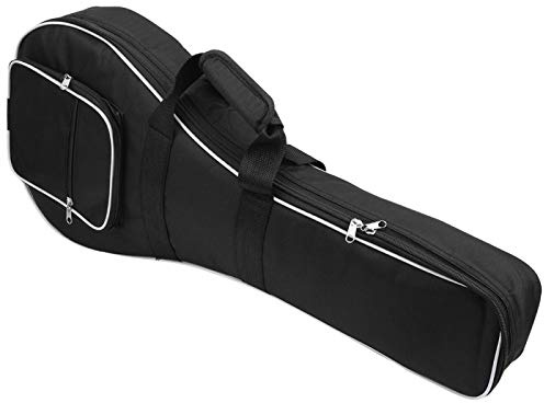 Mallette de transport pour mandoline, double fermeture éclair confortable épaissir le sac de transport pour mandoline portable en tissu Oxford pour instruments de musique