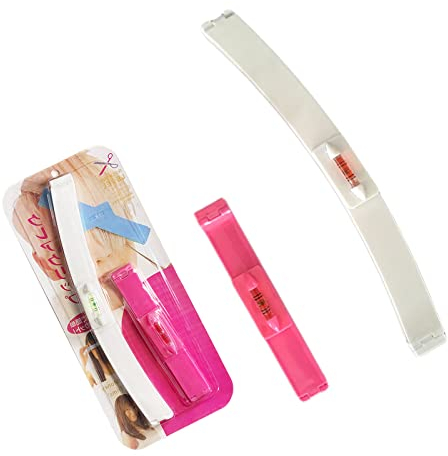 Hair Cutting Clip Tools, Professional DIY Home Bangs Trimmer Styling Aid Clip, Comb Hairstyle Typing Trim Ruler Kits for Layers Bangs, Bobs, Trims Split Ends (White/Pink)