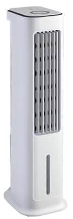 HOMCOM Climatizador Evaporativo Bajo Consumo 75W Depósito 5L Oscilante con Control Remoto 3 Modos 3 Velocidades Temporizador 12h y Pantalla LED Táctil 23x29x86 cm Blanco