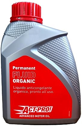 ACT-PRO! Permanent Fluid Organic Liquido Anticongelante Organico Originale Compatibile Con MT800 / MT650 / NK800 / CLX700 1lt