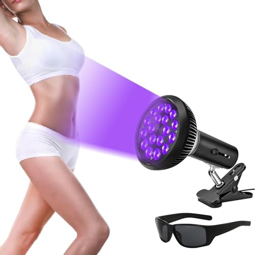 Lampe de bronzage, machine autobronzante à lumière de solarium, appareil de bronzage domestique, irradiation multi-angle, protection des yeux, lampadaire à lumière violette for le visage et le corps