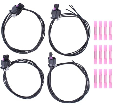 Einparkhilfe Parksensor Stecker Parkhilfe Kabelbaum Rückfahrhilfe Adapter PDC Sensor Kabel Einparksensoren Kabelsatz vorne hinten für A1 8X A3 8P A3 8V A4 B8 8K A4 B9 8W A4 B7 8E A4 B7 8H A5 8T Avant