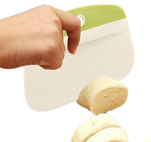 Bread Dough Scraper - Kitchen Bench Scraper, Bendable Bowl Scraper | Safe Food Dough Cutter Portable Versatile Food Scraper Dough Cutter, Dough Scraper for Baking Cake Dough Fondant Icing