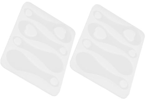 Gogogmee Moule en Silicone pour Jeton de Caddie, Lot de 2, Facile à Utiliser, pour Porte-clés et Bijoux DIY, Création D’Ornements