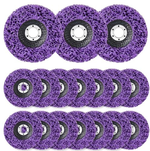 14 Pack Paint Eater Strip Disc Angle Grinder Rust Removal Disc Paint Stripper for Metal Paint Stripper Tool Rust Remover Angle Grinder Attachments Abrasive Wheels & Discs (4 x 5/8)