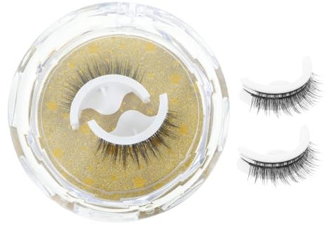 Ipetboom 4 Paar Selbstklebende Künstliche Wimpern Für Frauen Natürliche Wiederverwendbare Wimpernverlängerungen Weiche Make up Wimpern Für Alltag Und Besondere Anlässe