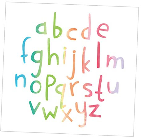 jojofuny 2satz Bunte Abnehmbare Wandaufkleber Mit Englischen Buchstaben Für Kinderzimmer Selbstklebende Wiederverwendbare Dekoration Für Oberflächen Für Kreative Raumgestaltung