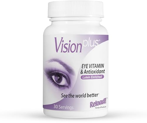 Reload! Vision Plus Eye Health Supplement – Lutein, Zeaxanthin, Bilberry, Vitamin A – 60 Capsules