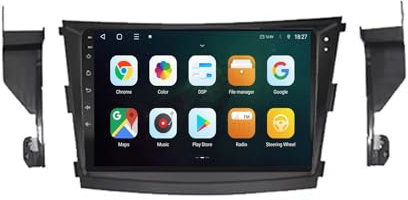 WOMGKDA Android 13 Autoradio con Android Auto BT Radio FM DSP RDS WiFi Dual USB Controllo del Volante Navigazione GPS 9 Pollici Touch Screen per SsangYong Tivoli Tivolan 2015-2019(F20 6+128G)