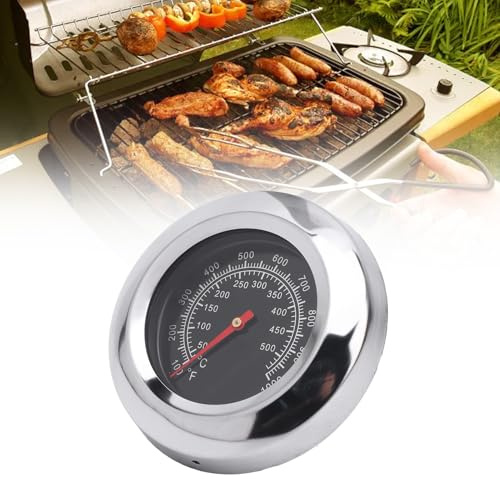 BBQ -Temperaturmesser Thermometer Austausch für Master Forge, Hinterhof, Uniflame und Anderer Gasgrill, Edelstahl -Hochtemperatur -Wärme -Indikator -100F Bis 1000f