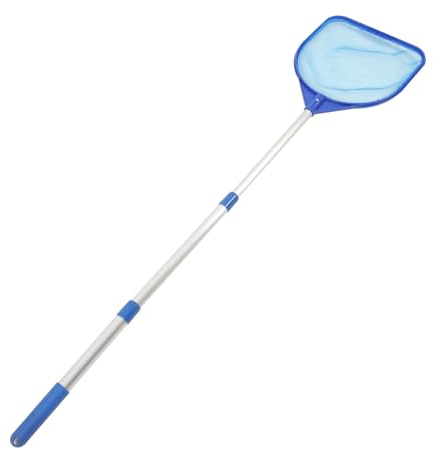 Toyvian Schwimmbad Skimmernetz Teichnetz Poolreinigungsnetz Mit Teleskopstiel Feinmaschig Robust Für Schwimmbäder Teiche Aquarium Reinigung