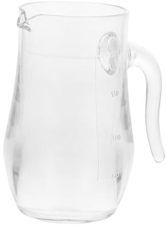 MUCKLILY Decanter per Vino Rosso in Acrilico Trasparente con Scala Decanter per Liquori con Manico Brocca per Acqua per Hotel Ristoranti Bar Distributore di Bevande