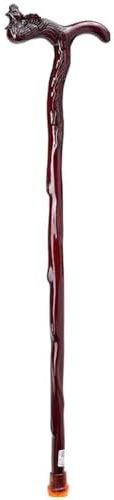 Canne De Marche en Bois Sculpté À La Main avec Tête De Phénix Décorée, pour Femme, Maintient L'équilibre Et Supporte Une Charge De 150 Kg(88cm(Use Height 169-170cm))