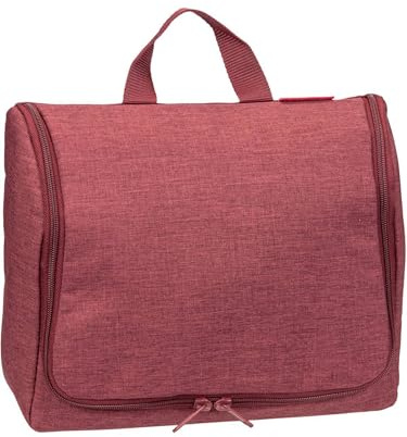 reisenthel toiletbag XL Twist Maroon - praktischer Kulturbeutel mit Haken, wasserabweisendes Material