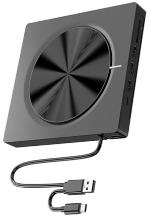 carotoe USB 3.0 Tipo C - Grabador externo de DVD, grabador, lector de discos ópticos para portátil, PC, DVD, grabadores tipo C