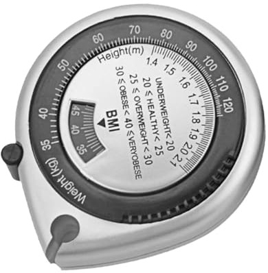Ruban Calculateur D’imc Rétractable Pvc Abs 1,5 M pour Tour de Taille