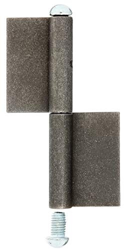 GAH-Alberts 414429 Cerniera per cancelli metallici | Tipo KO4 | Acciaio | Altezza 120 mm | Diametro Ø9 mm | Set da 10