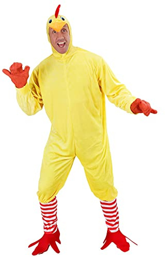 W WIDMANN MILANO Party Fashion Costume de poulet, combinaison, costume d'animal, costumes de carnaval,