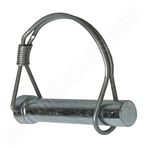 meinAnhängerersatzteil Federbügelbolzen Bolzen für Bordwandscharnier Heckklappe 12 x 70 mm 12x70mm