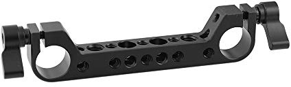 CAMVATE Soporte de Abrazadera de Barra de Doble Puerto de 19 mm para Sistema de Estudio de 19 mm (Centro de Distancia de 104 mm) - 2357