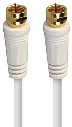 APM 409006 - Cavo coassiale satellitare, spina F maschio a femmina coassiale, 9,52 mm, compatibile con TV Parabole Antenna Modem satellitare