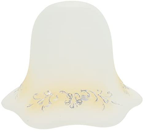 Lurrose Glas Lampenschirm Ersatzglas Kronleuchter Schatten Pendelleuchte Blumen Form Ersatzschirm E27 Lampenglas Stehlampe Lampenabdeckung für Tischlampe Wandlampe Hängelampe Wandleuchte Schirm