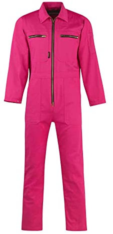STØRVIK Rallye-Kombination Baumwolle Arbeitsoverall Rallyekombi - Rosa - Größe 48