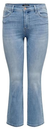 ONLY CARMAKOMA Jeans da Donna, Denim Light Medium, 48W x 32L